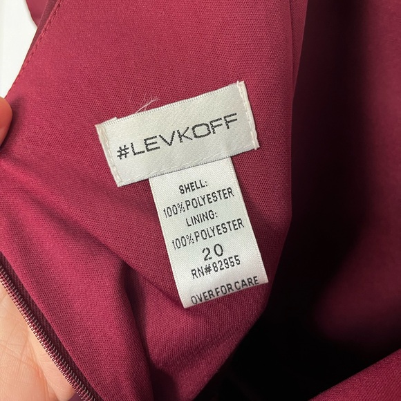 Levkoff Burgundy Bridesmaid Dress - Picture 4 of 6